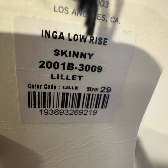 NWT Citizens of Humanity Inga Low Rise Slim Jeans in Lillet - Size 29 - Picture 9 of 12
